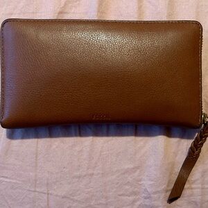 Fossil Brown Leather Wallet